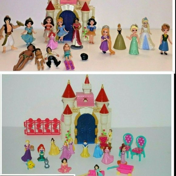 POLLY POCKET DISNEY Dolls Castles Princess Figures Carriage- & - Picture 2 of 4